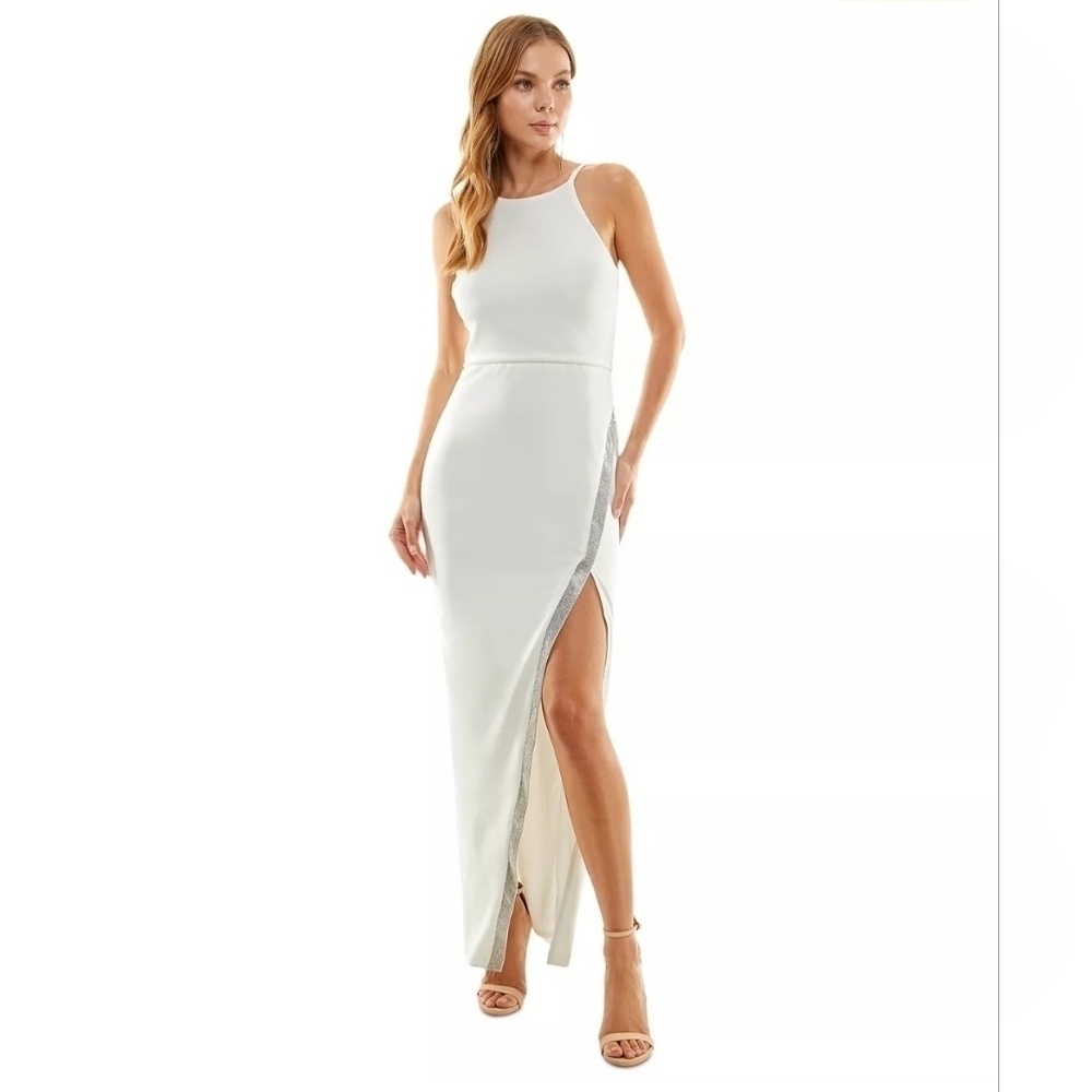 BCX Juniors High Slit Gown Size Small